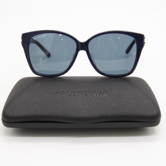 NEW BALENCIAGA BB0135SA 004 BLUE WOMEN SUNGLASSES BALENCIAGA BB0135S - Picture 3 of 13